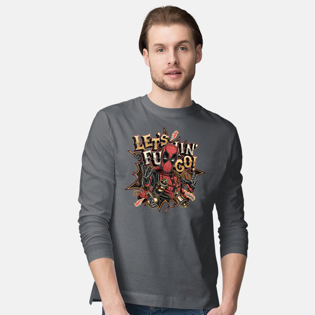 Let’s Freaking Go-Mens-Long Sleeved-Tee-glitchygorilla