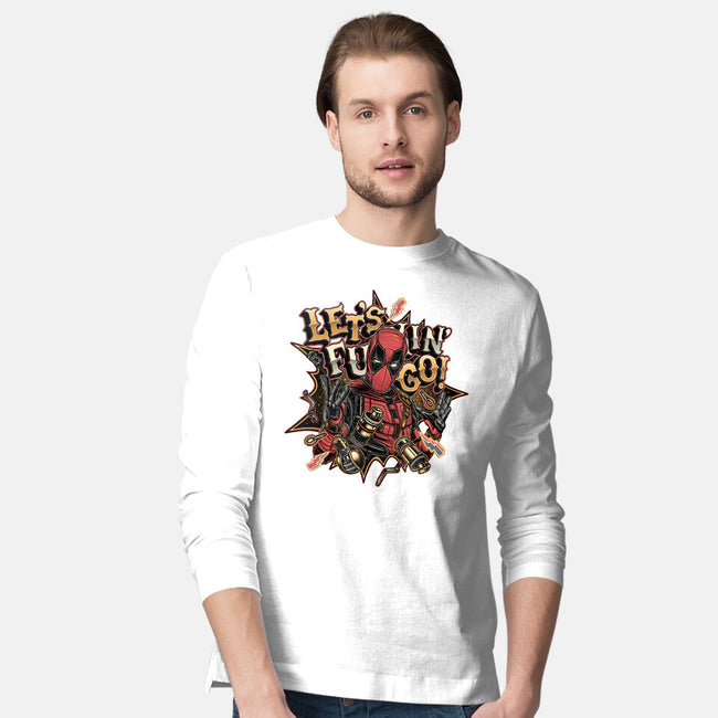 Let’s Freaking Go-Mens-Long Sleeved-Tee-glitchygorilla