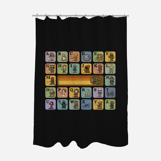 Alphabet Wars-None-Polyester-Shower Curtain-kg07