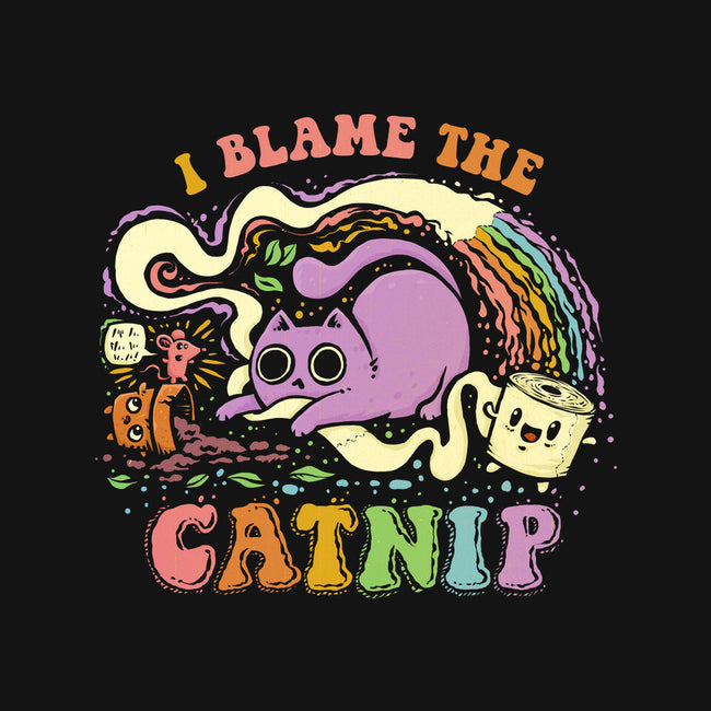 I Blame The Catnip-Womens-V-Neck-Tee-kg07