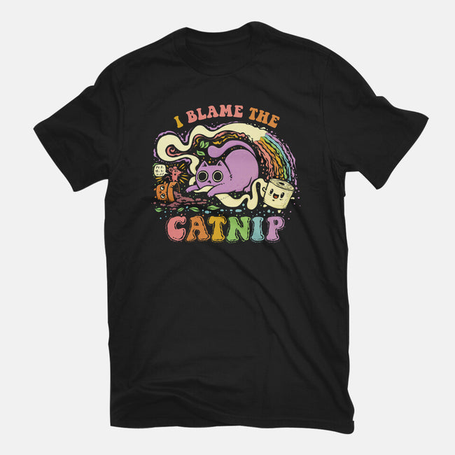 I Blame The Catnip-Youth-Basic-Tee-kg07