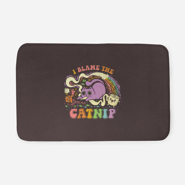 I Blame The Catnip-None-Memory Foam-Bath Mat-kg07