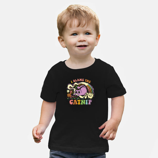 I Blame The Catnip-Baby-Basic-Tee-kg07