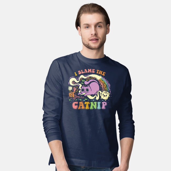 I Blame The Catnip-Mens-Long Sleeved-Tee-kg07