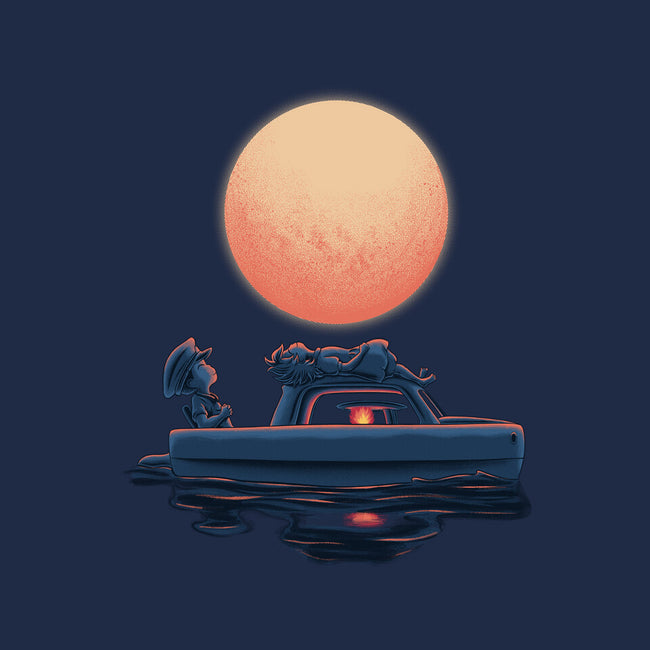 Boat Under The Moon-Unisex-Basic-Tee-rmatix