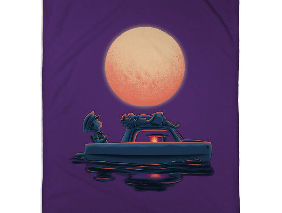 Boat Under The Moon