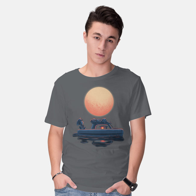 Boat Under The Moon-Mens-Basic-Tee-rmatix