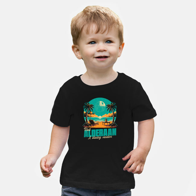 Summer Planet Destruction-Baby-Basic-Tee-Studio Mootant