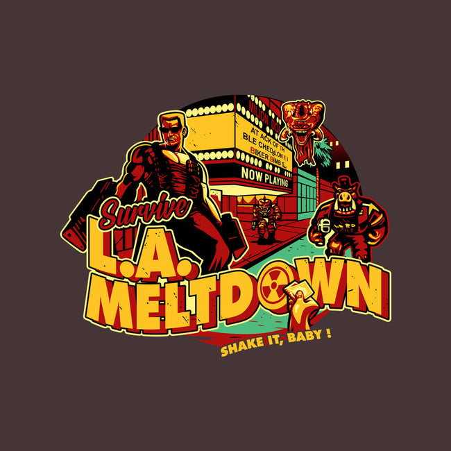 Survive LA Meltdown-Womens-Basic-Tee-daobiwan