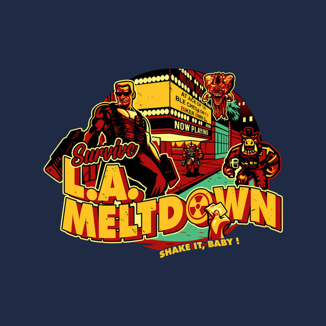 Survive LA Meltdown-None-Fleece-Blanket-daobiwan