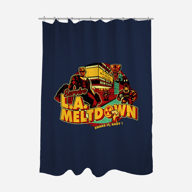 Survive LA Meltdown-None-Polyester-Shower Curtain-daobiwan