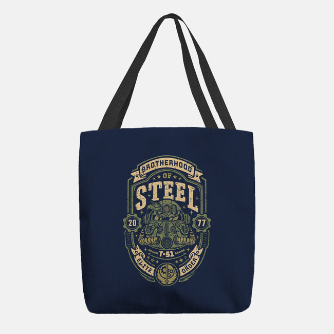 Knight Of Steel T-51-None-Basic Tote-Bag-Olipop