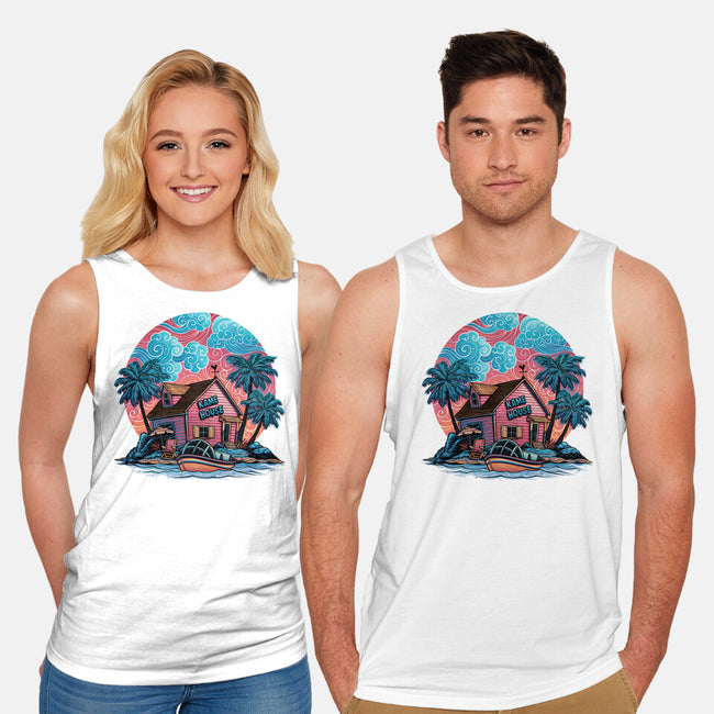 Island Life-Unisex-Basic-Tank-glitchygorilla