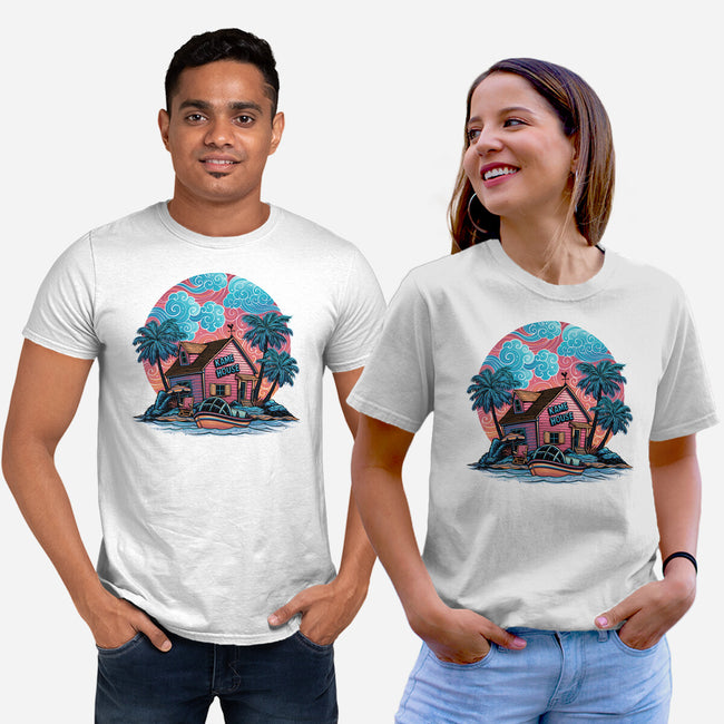 Island Life-Unisex-Basic-Tee-glitchygorilla