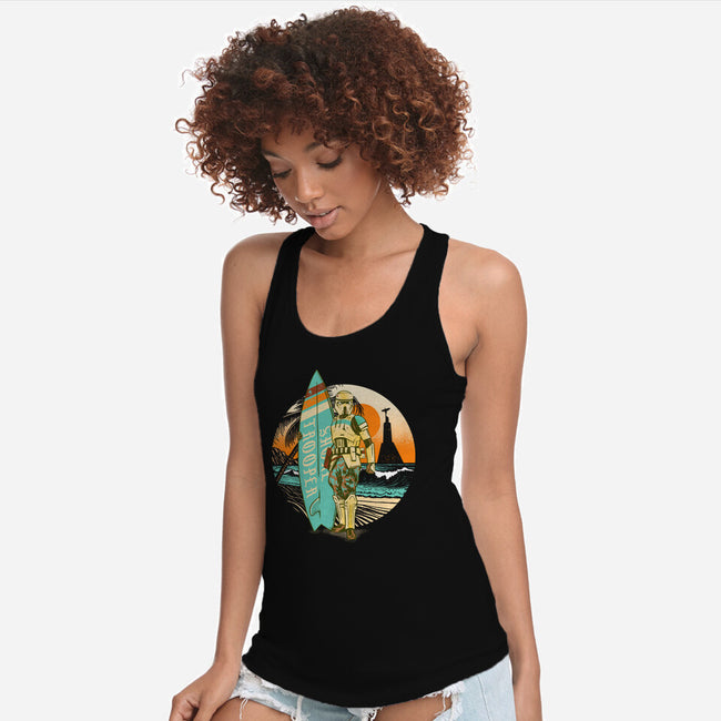 Shore To The Core-Womens-Racerback-Tank-Wheels