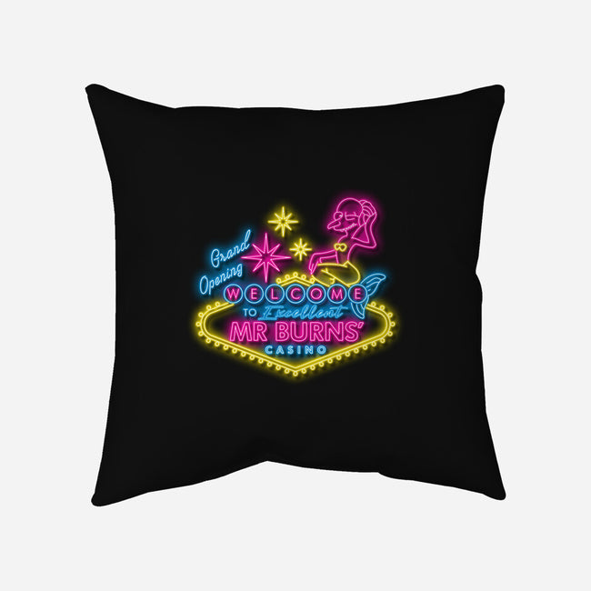 Burns Casino-None-Removable Cover-Throw Pillow-se7te