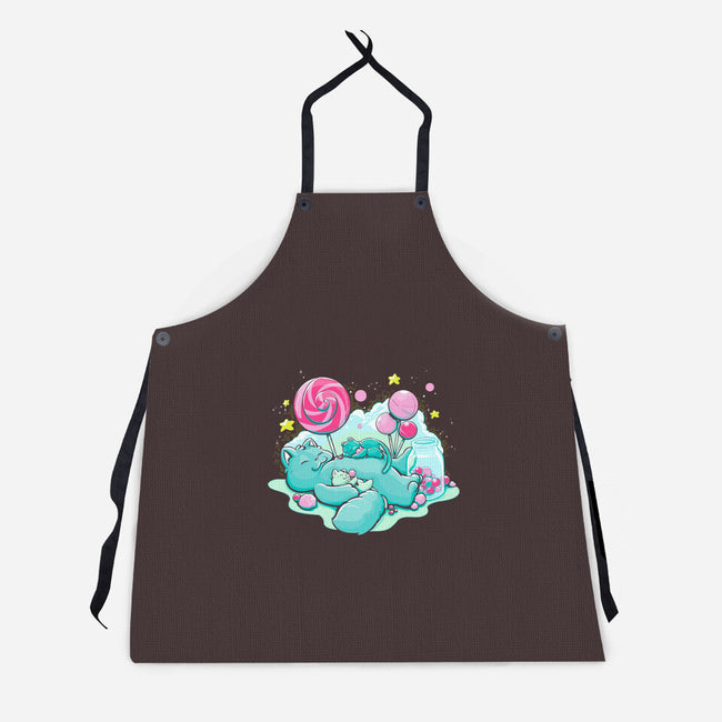 Candy Kitties-Unisex-Kitchen-Apron-ellr