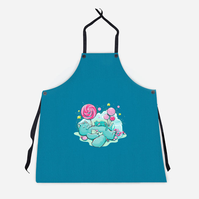 Candy Kitties-Unisex-Kitchen-Apron-ellr