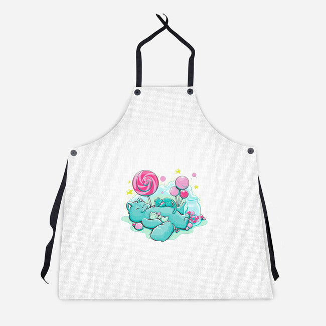 Candy Kitties-Unisex-Kitchen-Apron-ellr