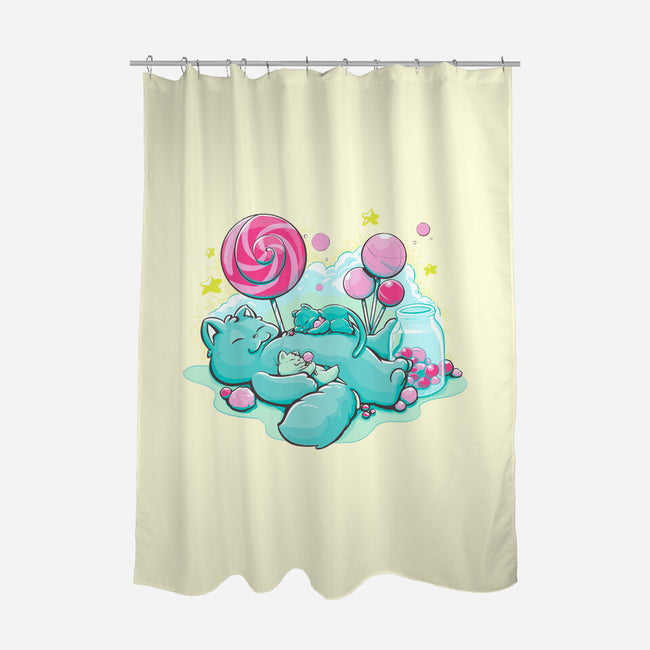 Candy Kitties-None-Polyester-Shower Curtain-ellr