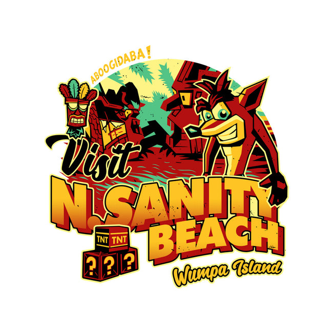 Visit N Sanity Beach-Mens-Basic-Tee-daobiwan