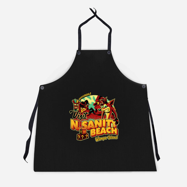 Visit N Sanity Beach-Unisex-Kitchen-Apron-daobiwan