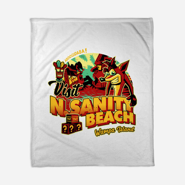 Visit N Sanity Beach-None-Fleece-Blanket-daobiwan