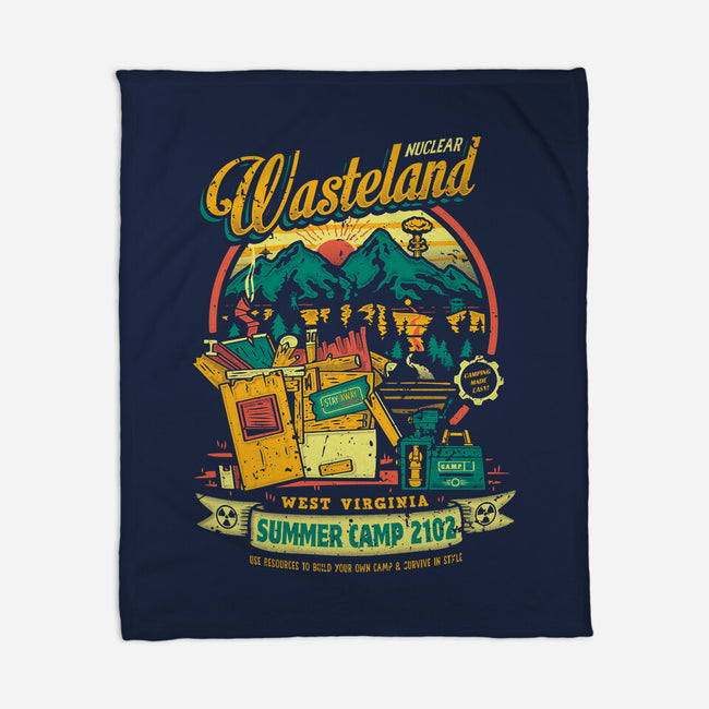 Radioactive Summer Camp-None-Fleece-Blanket-Olipop