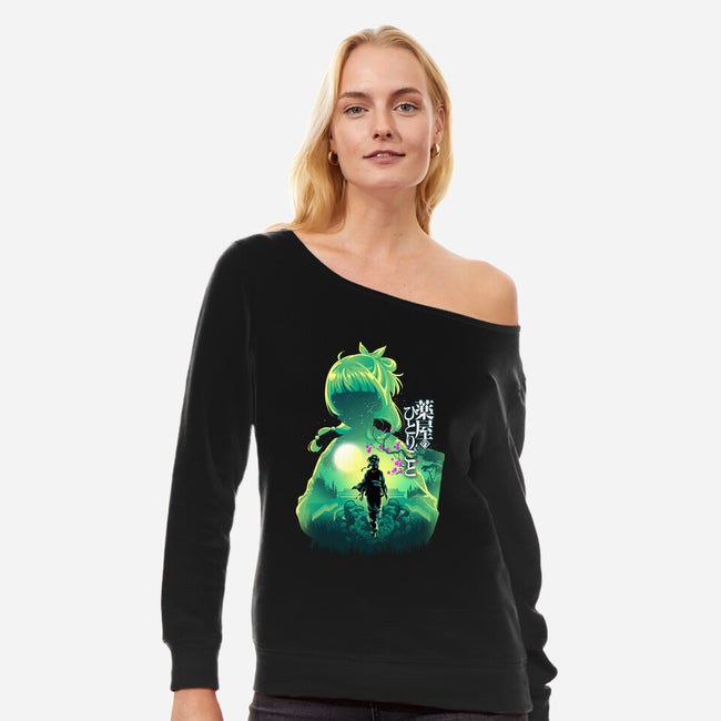 Maomao The Apothecary-Womens-Off Shoulder-Sweatshirt-hypertwenty