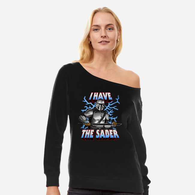 The Dark Saber-Womens-Off Shoulder-Sweatshirt-joerawks