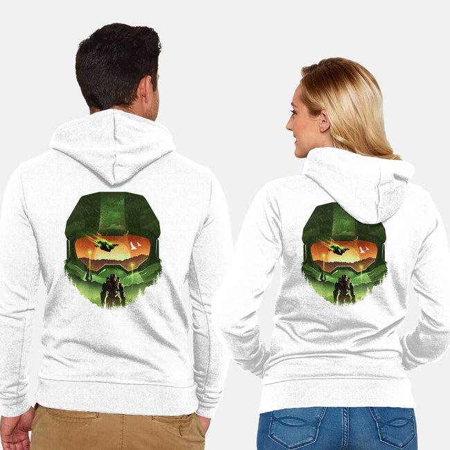 Infinite Landscape-Unisex-Zip-Up-Sweatshirt-dandingeroz