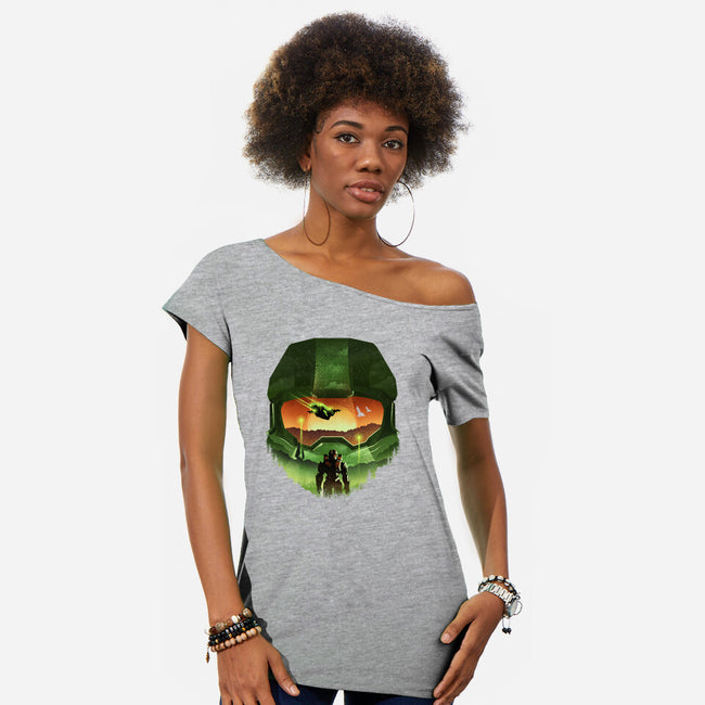 Infinite Landscape-Womens-Off Shoulder-Tee-dandingeroz