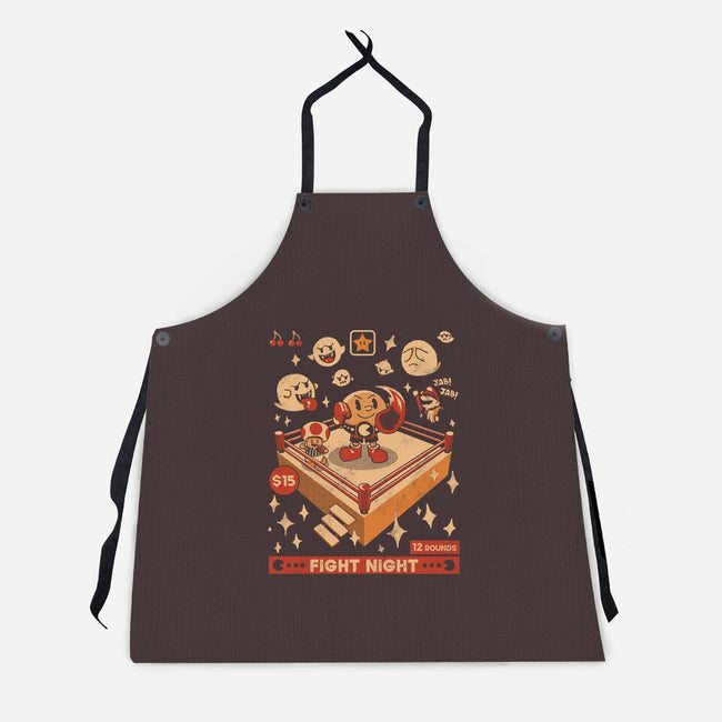 Retro Arcade Showdown-Unisex-Kitchen-Apron-Heyra Vieira