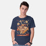 Retro Arcade Showdown-Mens-Basic-Tee-Heyra Vieira