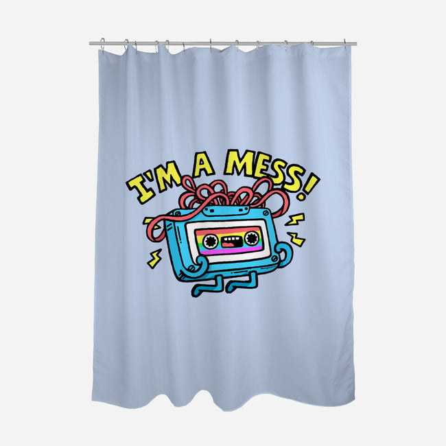 A Mess In The 90s-None-Polyester-Shower Curtain-Wenceslao A Romero