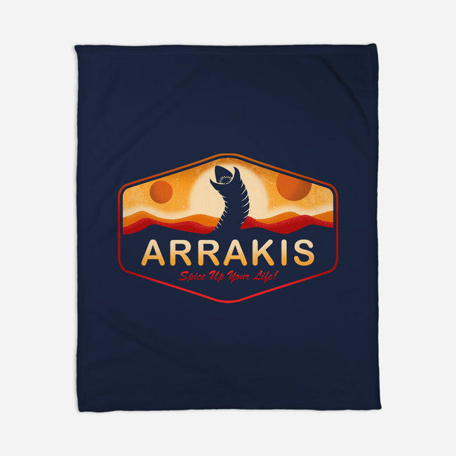 Visit Arrakis-None-Fleece-Blanket-Paul Simic