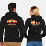 Visit Arrakis-Unisex-Zip-Up-Sweatshirt-Paul Simic