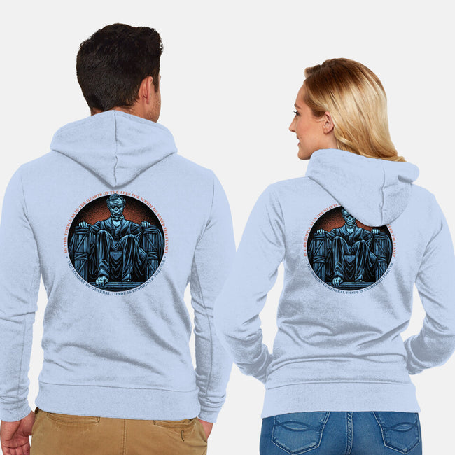 Welcome To A New Kingdom-Unisex-Zip-Up-Sweatshirt-glitchygorilla