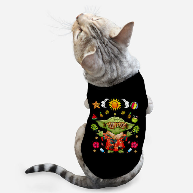 Cute Summer Creature-Cat-Basic-Pet Tank-JamesQJO