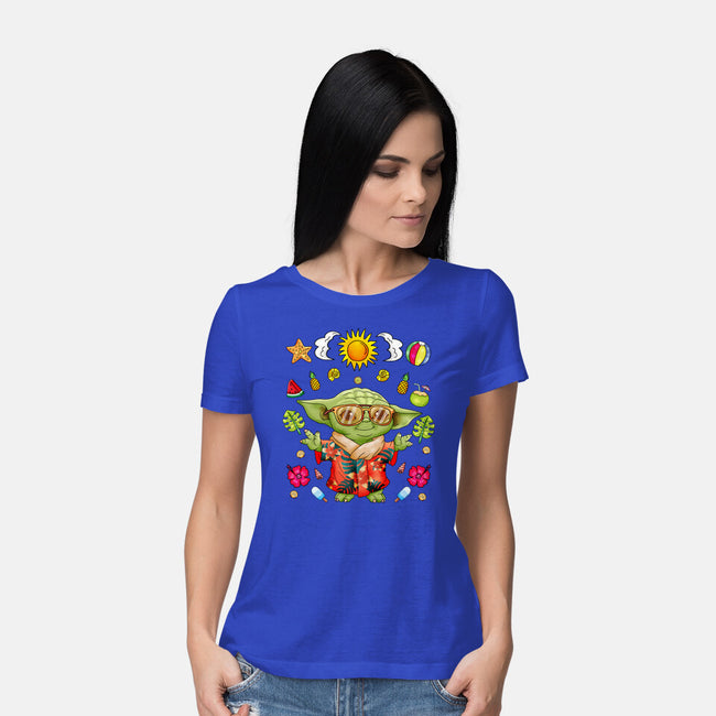 Cute Summer Creature-Womens-Basic-Tee-JamesQJO