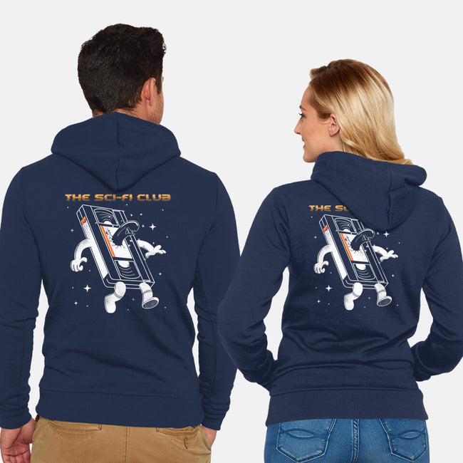 The Scifi Club-Unisex-Zip-Up-Sweatshirt-sachpica