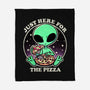 Aliens Love Pizza-None-Fleece-Blanket-fanfreak1