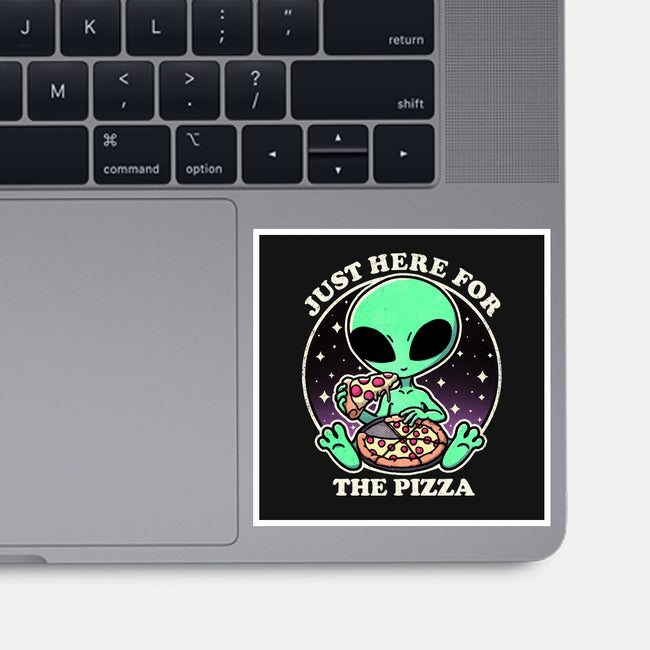 Aliens Love Pizza-None-Glossy-Sticker-fanfreak1