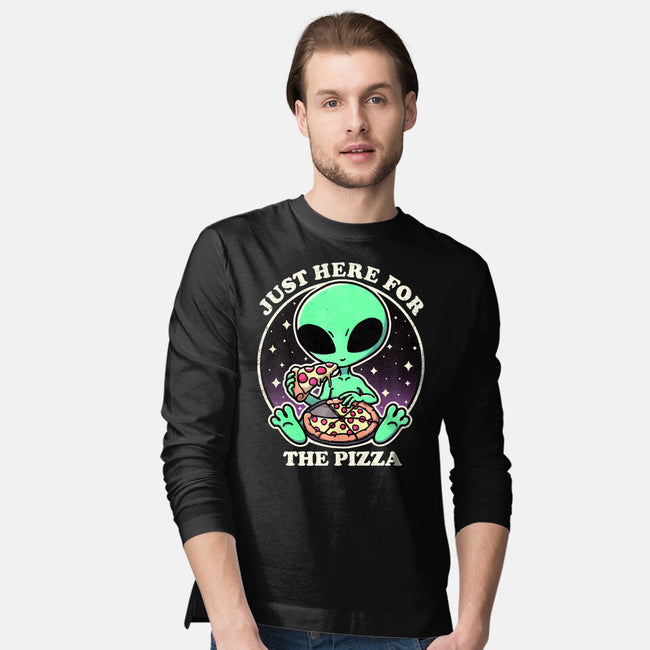 Aliens Love Pizza-Mens-Long Sleeved-Tee-fanfreak1