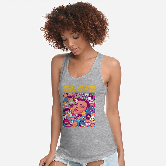 Ganbatte Machine-Womens-Racerback-Tank-Bruno Mota