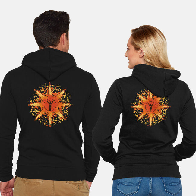 Knight Of Sun-Unisex-Zip-Up-Sweatshirt-nickzzarto