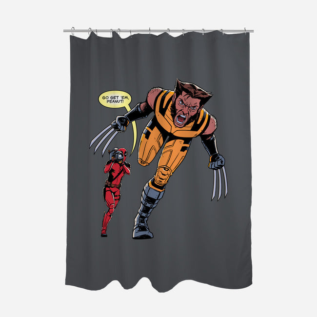 Go Get Em Peanut-None-Polyester-Shower Curtain-jmcg