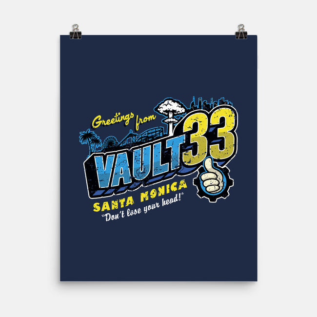 Greetings From Vault 33-None-Matte-Poster-Olipop