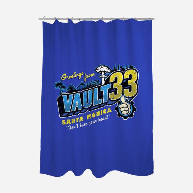 Greetings From Vault 33-None-Polyester-Shower Curtain-Olipop