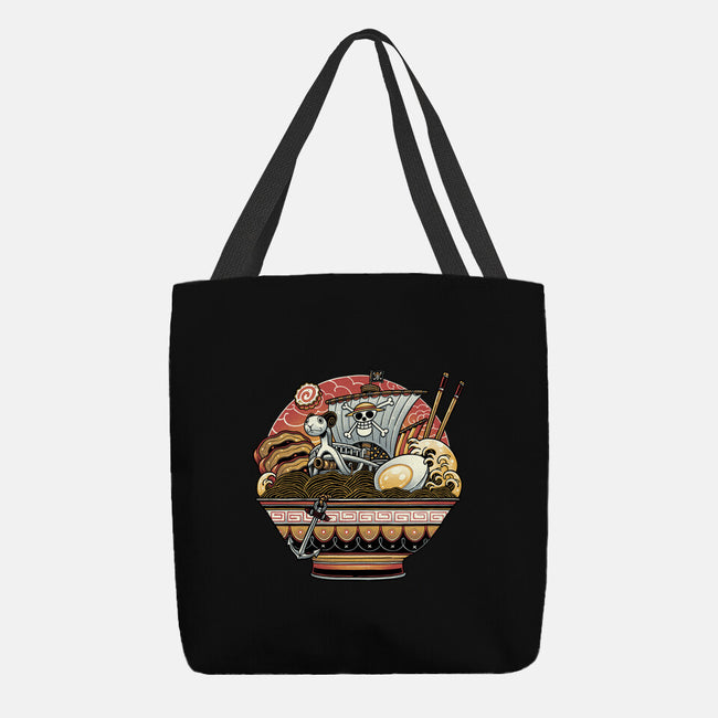 Ahoy Noodle Pirates-None-Basic Tote-Bag-glitchygorilla